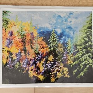 Vibrant Forest Landscape Art Print
